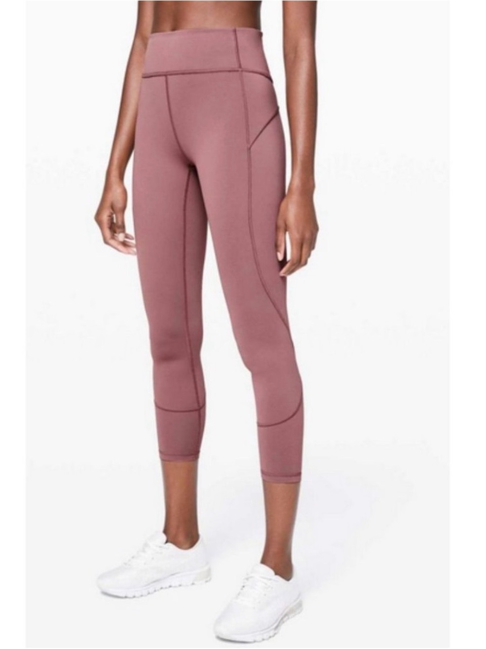 Lululemon In Movement Tight 25" *Everlux Red Dust Size 4